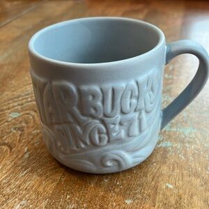 Starbucks mug gray matte ceramic siren 2016